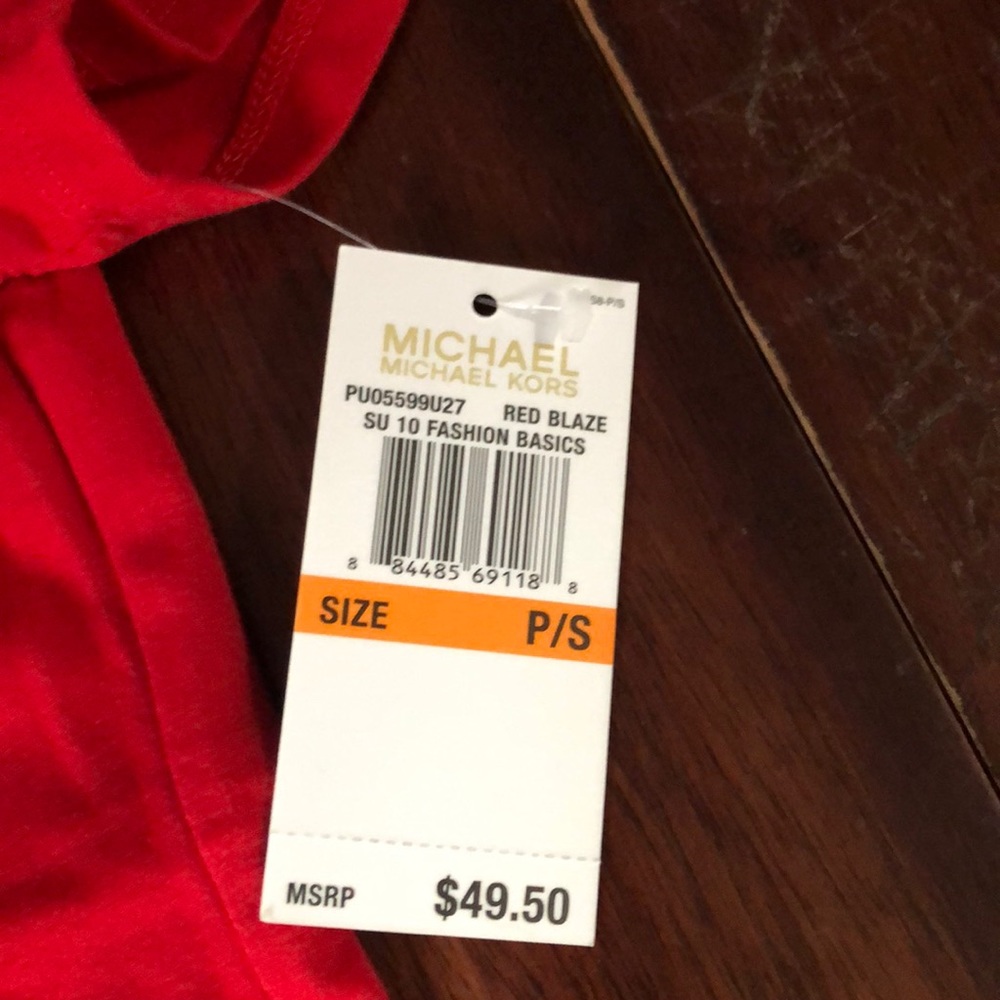 NWT Red MK Top - Picture 4 of 6